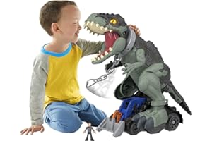Fisher-Price Imaginext Jurassic World Dinosaurio desenjaulado, Figura Grande de Juguete articulada con Luces, Regalo para niños +3 años (Mattel GWT22)