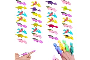 Gxlaihly 30PCS Dinosaure Catapulte Jouet,Jouets de Doigt de Dinosaure de Fronde,Jouet de doigt de dinosaure fronde de haute qualité,Jouet Dinosaure Fronde Amusant pour Enfant