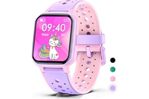 DIGEEHOT Reloj Inteligente Niños Juegos, Smartwatch Niñas 1.4" Impermeable IP68 20 Modos Deportivos, Pulsera Actividad Inteligente con Pulsómetro, Contador de Calorias, Monitor de Sueño, Regalo para Niño Niña