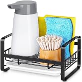 BOHK Mutfak Lavabo Caddy S&uuml;nger Tutucu 304 Paslanmaz &Ccedil;elik Lavabo Tepsisi S&uuml;zge&ccedil; Rafı Sabun Fır&ccedil;ası Dispenseri Tezgah veya Ya