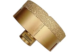 SHDIATOOL Diamond Drill Core Bit Diameter 100mm for Porcelain Tile Granite Marble Dry Drilling