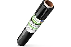 V1 Trade - 1,5 Chilogrammo - Film Estensibile a Mano 23 my (Nero) 500 Millimetro x 150 Metro, Foglio Di Stagnola, Foglio per Pallet, Foglio di Handi, Pellicola da Imballaggio
