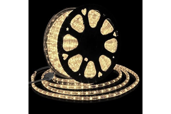 Speed Guirlande lumineuse à LED étanche IP65 6 m-100 m Länge: 50m blanc chaud