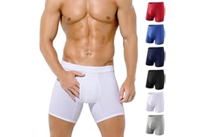 Arjen Kroos Boxers Homme Lot de 6 Coton et Entrejambe Ouvert, Calecon Homme, Confortable et Doux Caleçon