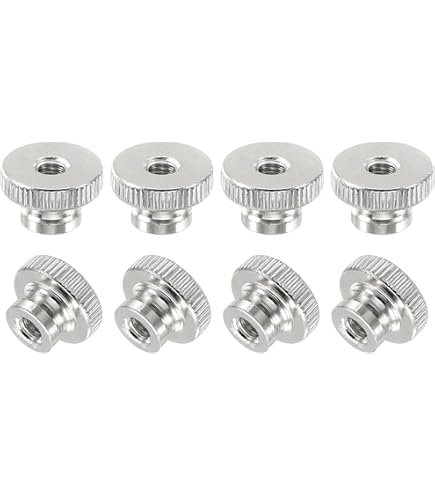 QUARKZMAN Vlindermoeren, gegroefd, 24 stuks M6-moeren van
