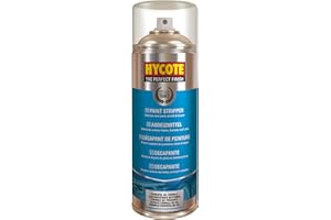 Hycote Paint Stripper Remover 400ml Aerosol – Gel Formula, Non-Chlorinated – Removes Paint, Varnish, 2K Lacquer, Gaskets & Carbon – For Car, Metal, Wood & Plastic Surface Prep
