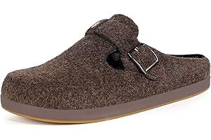 Sisttke Pantofole Donna Uomo Ciabatte in Feltro Unisex Slippers Invernali Chiuse con Plantare Intercambiabile