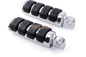 ZEMEX Fußrasten Set Chrom für Harley Dyna Sportster XL Fatboy Heritage V-Rod