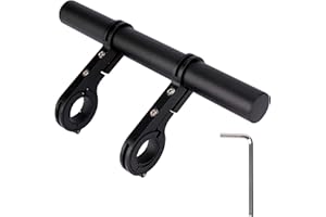 QIMEI-SHOP Manubrio Estensione Bici Prolunga Staffa Bicicletta Manubrio Extender in Lega di Alluminio Supporto per Tachimetro GPS 20CM
