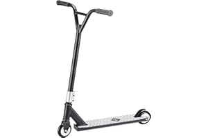 Sportana Trottinette 100mm Roues PU Guidon 360° ABEC 9 Trottinette StuntTrottinette Kickscooter Bande adhésive Enfants Adultes Châssis en Aluminium