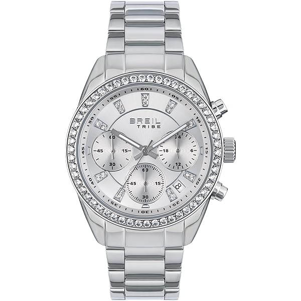 Breil Twinkle Sky Orologio Donna Acciaio - Quadrante Blu Sunray Con Cristalli, Cronografo