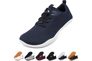 Geweo Zapatos Minimalista Barefoot Hombre Mujer Cómodas Zapatillas Barefoot Ligeras Zapatillas Deportivas Correr Trail Running Flexibles Zapatos Pies Anchos para Exterior Interio Unisex 37-47EU