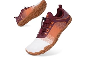 Bigzagger Barfußschuhe Damen Herren Traillaufschuhe mit Breite Zehenbox und Zero-Drop Sohlen Leicht Atmungsaktiv Barfuss Schuhe Komfort rutschfest Zehenschuhe Sportschuhe Fitnessschuhe