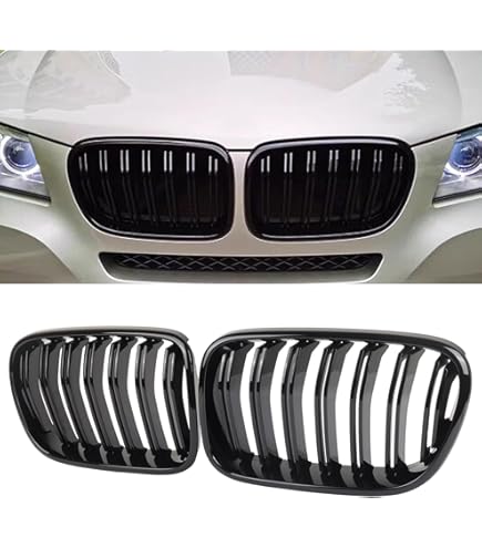 3 Strisce Rivestimento Griglia Auto Per BMW X1 X2 X3 X4 X5 X6 X7 - Design Racing | Materiale ABS - Foto 3