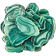 June&Ann Green Agate Light Table Slices,Large Size,approx. 3-4inch Length, 10 Pcs Irregular Polished Agate Slab Cards Healing Crystals Geode Stones for Home Decoration & Jewelry Making