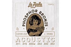 LA BELLA Labella 7GPCL Custom Light Jeu de Cordes pour Guitare 11/52
