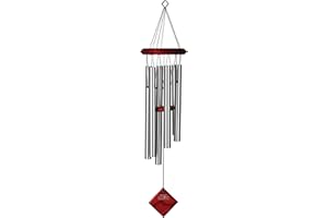 WOODSTOCK CHIMES Woodstock DCS27 Encore Collection Silver Chimes of Pluto Windchime, 2.0 in*27.0 in*6.5 in