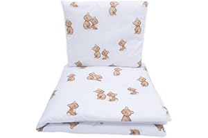 FRIVOLITY Baby's Comfort Bedding Set Duvet Cover (90 x 120 cm) + Pillowcase (40 x 60 cm), Little bears