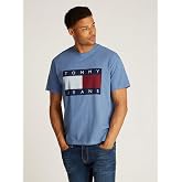 Tommy Hilfiger TJM RLX MELANGE BIG FLAG TEE Tiş&ouml;rt Erkek
