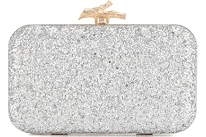 Syrads Bolsos de mano para mujer Bolso de noche Bolso de mano con cadena para fiesta de bodas