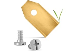 ECENCE 60pcs Robot lawnmower blades - Spare blades compatible with Husqvarna Automower Gardena McCulloch ROB Flymo Yardforce Matrix Grizzly Brast - Includes screws