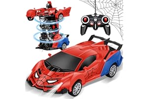 Aragallant Samochód Zdalnie Sterowany, Transform Car Robot, 2 w 1 Samochód RC dla Chłopców i Dziewczynek w wieku 3 4 5 6 7 8 9+ lat, Świąteczne Prezenty Urodzinowe dla Dzieci