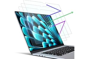 PYS Pellicola protettiva anti luce blu per MacBook Air da 13,6 pollici (2025/2024/2022, M4/M3/M2, chip A3240 A3113 A2681), antiriflesso, antigraffio, anti-impronte, senza bolle d'aria, confezione da 3