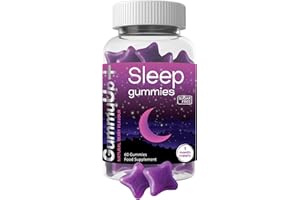 GUMMYUP+ Sugar Free Sleep Gummies x 60 | High Strength Natural Sources Fast Absorbing | Vegan Friendly | Gluten-Free | Chewable Berry Flavour | Gummy up