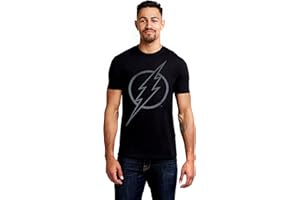 DC Comics Men's Flash Line Logo T-Shirt