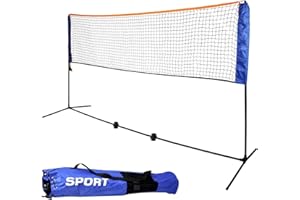 Oypla Adjustable Foldable Badminton Tennis Volleyball Net