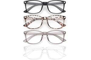 Gaoye Blue Light Blocking Glasses - Fashion Square Fake Eyeglasses, Anti UV Ray Computer Gaming Glasses, Blue Blockers Glasses for Women/Men