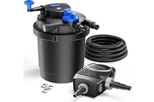 SunSun Set filtrante per laghetto CPF-2500 fino a 6000l UVC 11W Pompa NEO3800 Tubo