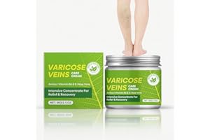 TRENDYFAVE Vari/cose Veins Cream for Legs - Vari/cose Veins Leg Care Cream with Vitamin E & Aloe - Reduces Leg Discomfort - Fast-Absorbing, Non-Greasy - 60g