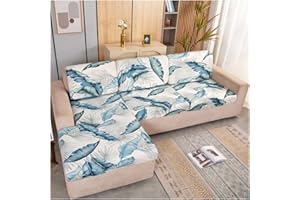 VEAI Coprisedile per Divano con Penisola 3/4/2/1 Posti Elastico Federa per Cuscino per Divano del Sedile Tinta Unita Alta qualità Copridivano Protezione del Cuscino Sedile ( Color : #19 , Size : 2 seats -