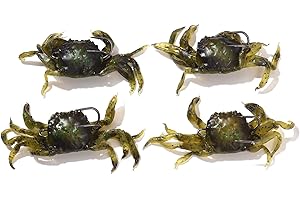 HUIOP Crab Lure, 3 PCS 10cm 30g Fishing Lures Artificial Bait with Sharp Hook