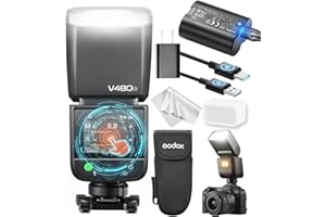 Godox V480 O TTL Camera Flash Speedlite, V480O HSS 1/8000s TTL Touch Screen Flash, Compatible with Olympus E-M1 PEN-F E-M10 II E-PL8 E-M10 III E-P5, Panasonic GH4 100 F1 G85 GX85 LX100 S1 and More