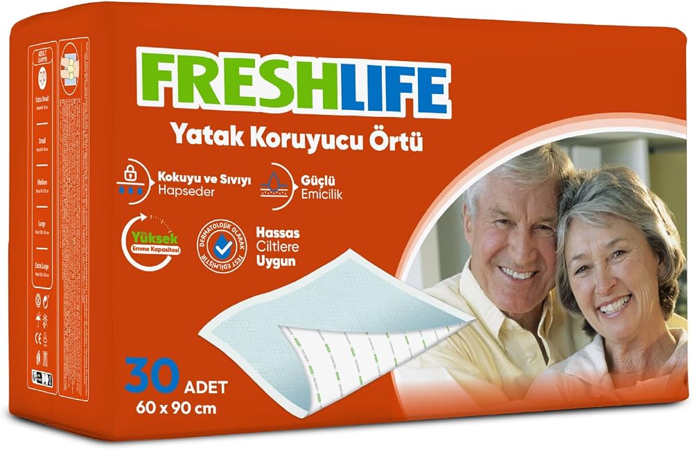 Freshlife Yatak Koruyucu Örtü 60x90 cm 30 Adet