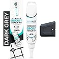 PentaUSA Tile Grout Repair Kit - 8.8 oz Dark Grey Color Premix Grout Paint Tube with Applicator Spatula - Restore, Repair, Renew Tile Joints, Fast Drying, Odorless Formula (Dark Grey, 8.8oz - 250gr)