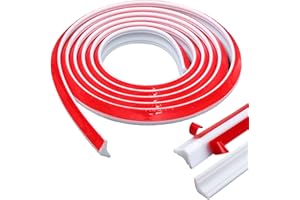 CHOONJIN Flexible Deckenleisten Selbstklebend TPE Dreieck, Küchenarbeitsplatte 10m, Weiß Sockelleiste Selbstklebend, für Wandkanten Fliesenkanten, Eckendekor, Schrankkanten (Weiss)