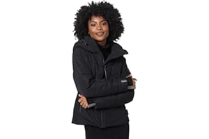 MARIKOO Winterjacke Damen (XS-3XL) - Wasserabweisend, Warm, Kapuze abnehmbar, Winddicht - Steppjacke, Frauen - Stehkragen, 4 Taschen, verlängerter Zipper