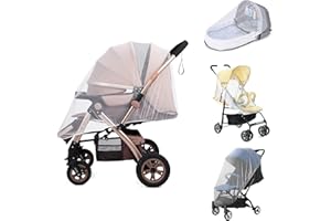 Rnitle Universelle Insektenschutz für Kinderwagen Besteht aus Feinem Netz,Moskitonetz für Buggy,Verfügt Über Elastische Bänder,um Wespen und Mücken Fernzuhalten