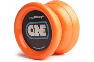 YOYO FACTORY YoyoFactory One Yoyo - Arancia (dal Principiante al Professionista, Cuscinetto a Sfera in Metallo, Corda e Istruzioni Incluse)