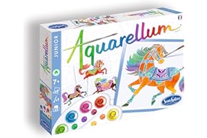 SentoSphère - AQUARELLUM JUNIOR - CHEVAUX - Kit peinture - Peinture Aquarellable Magique - A partir de 7 ans - fabriqué en France