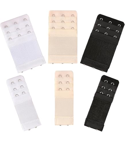 6 Pièces Rallonge Soutien Gorge 3 Crochets Extension Soutien Gorge