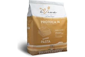 Agricola Piano – Proteica 14 | Semoule Remoulue de Blé Dur avec Germe 5 kg, Semoule italienne, Protéinée, pour Haute Hydratation - Idéale pour Pâtes et Pain - èViva