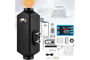 YiLFo 8KW Standheizung Diesel, 12V 24V Tragbare Dieselheizung, mit LCD-Schalter, Fernbedienung und Bluetooth-APP Steuerung, Schalldämpfer zur Geräuschreduzierung, 10 L Kraftstofftank