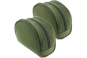 2 X Green Fishing Reel Cases For Coarse Carp Fishing Reels Tackle NGT