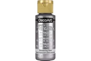 DECOART Deco Art Americana - Pintura acrílica metálica, Color Plateado Brillante