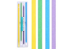 Qianyu Lot de 60 bandes de polissage dentaire - Outil de ponçage dentaire pour ponçage des dents - Bandes abrasives universelles - 4 mm x 150 mm - Lime à dents pour soins bucco-dentaires - Brillant