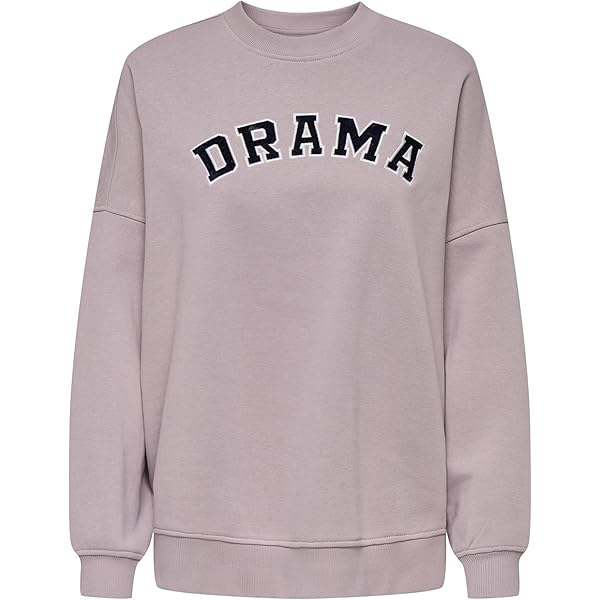 ONLY Damen Sweatshirt - Lässiger Kurz-Schnitt Mit Rundhals